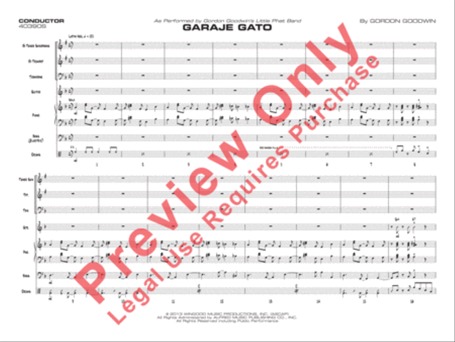 Garaje Gato Garaje Gato Jazz Ensemble scores gallery preview page 2