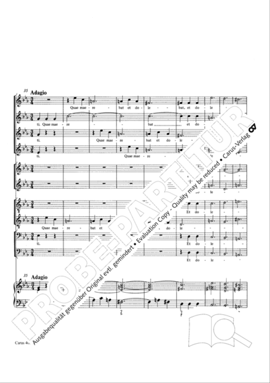 Stabat mater Choir scores gallery preview page 25