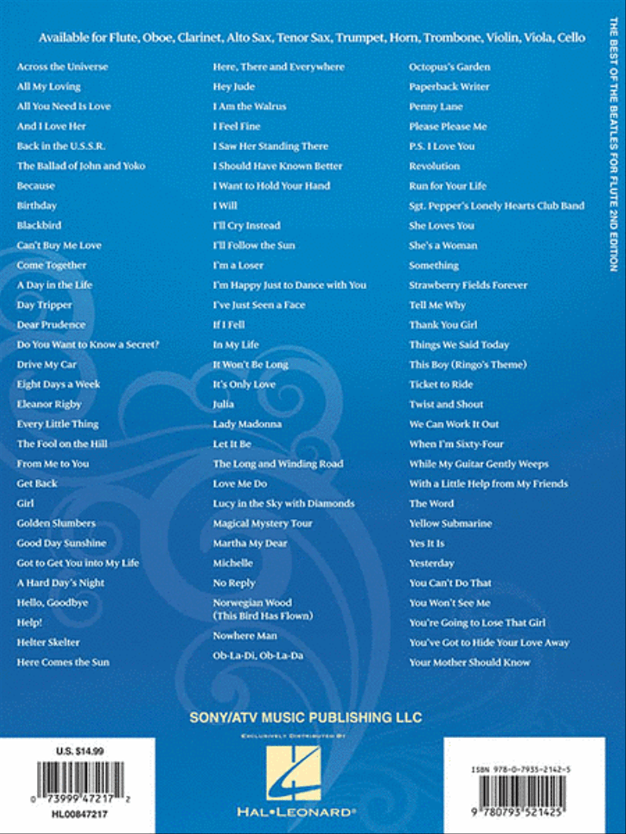 Best of the Beatles – 2nd Edition Flute Solo scores gallery preview page 2