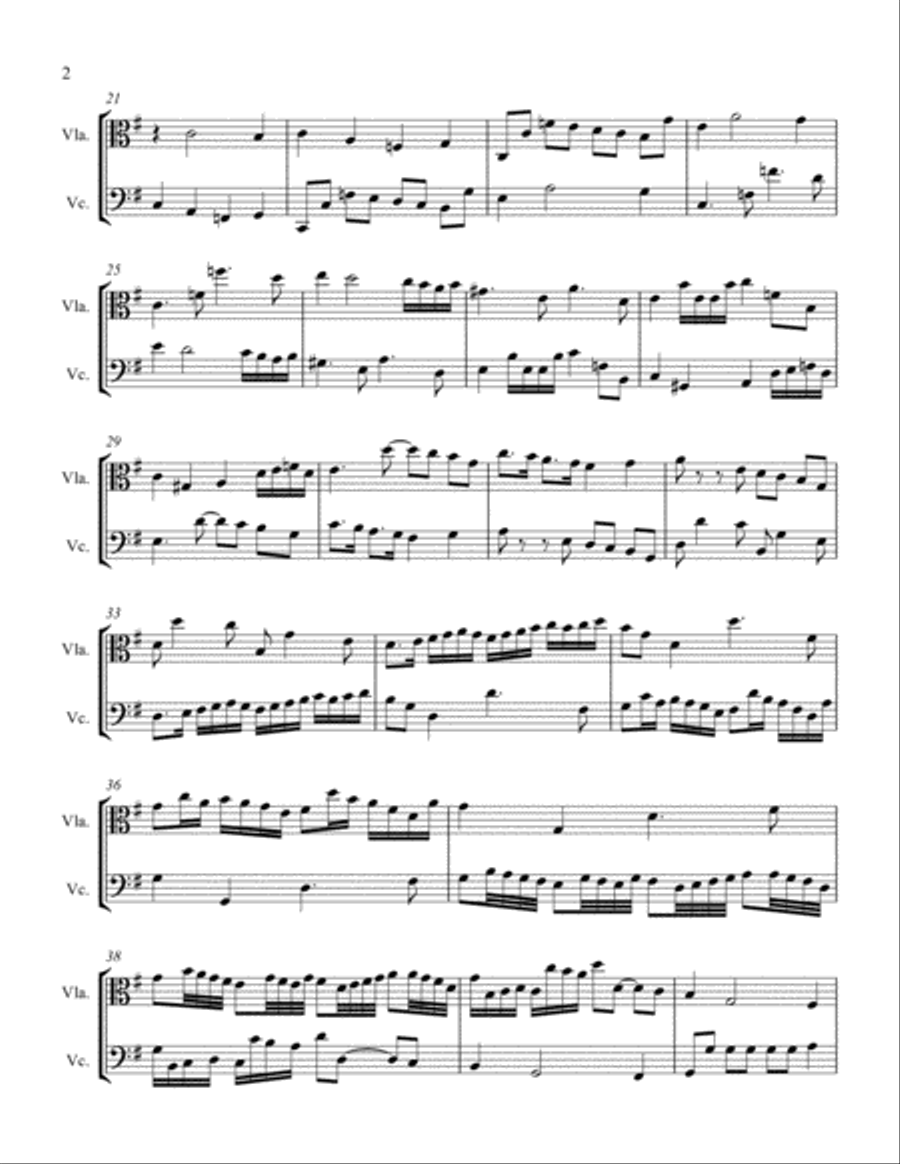15 Canons for Viola and Cello String Duet scores gallery preview page 2