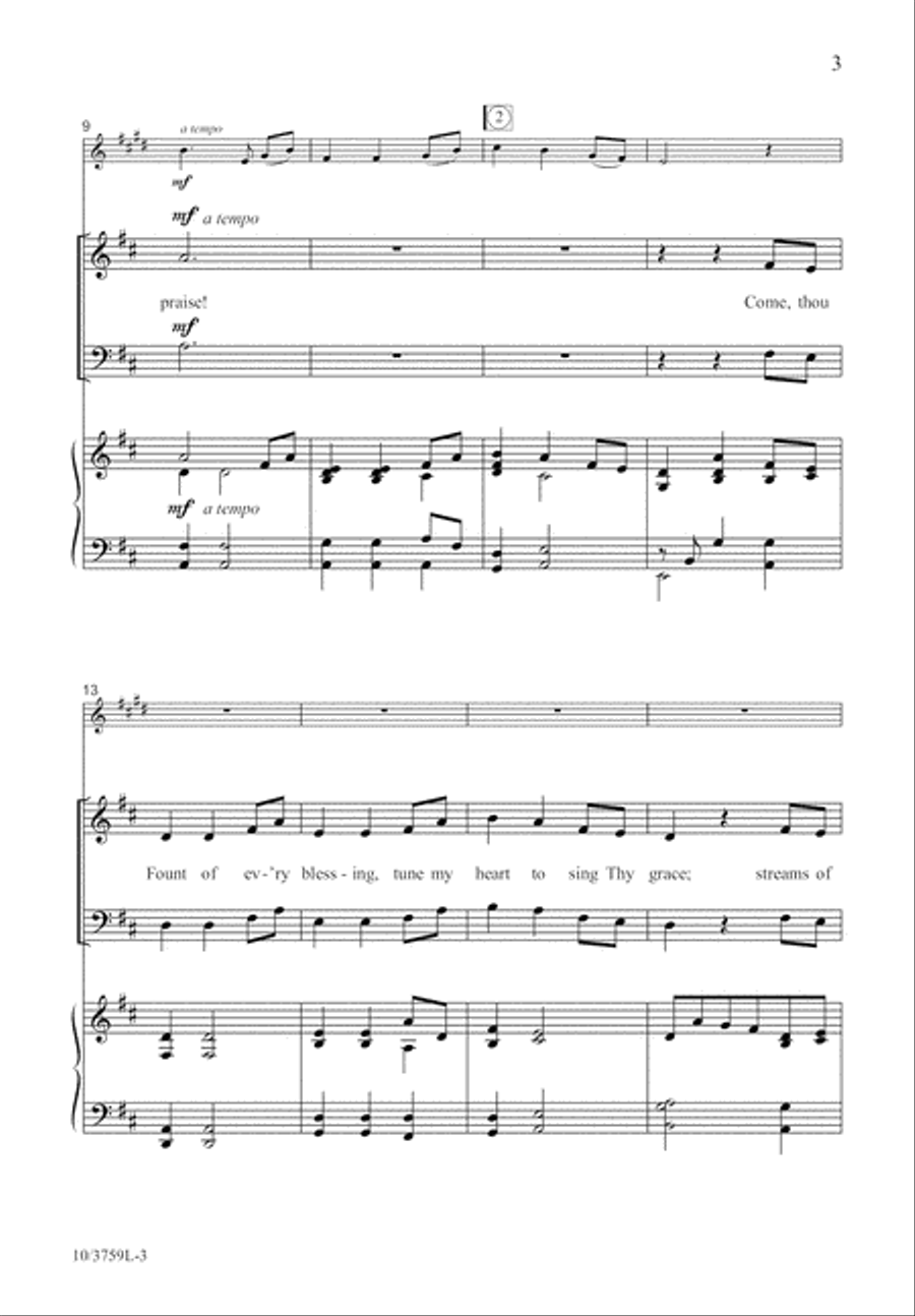 Fount of Every Blessing 2-Part scores gallery preview page 3