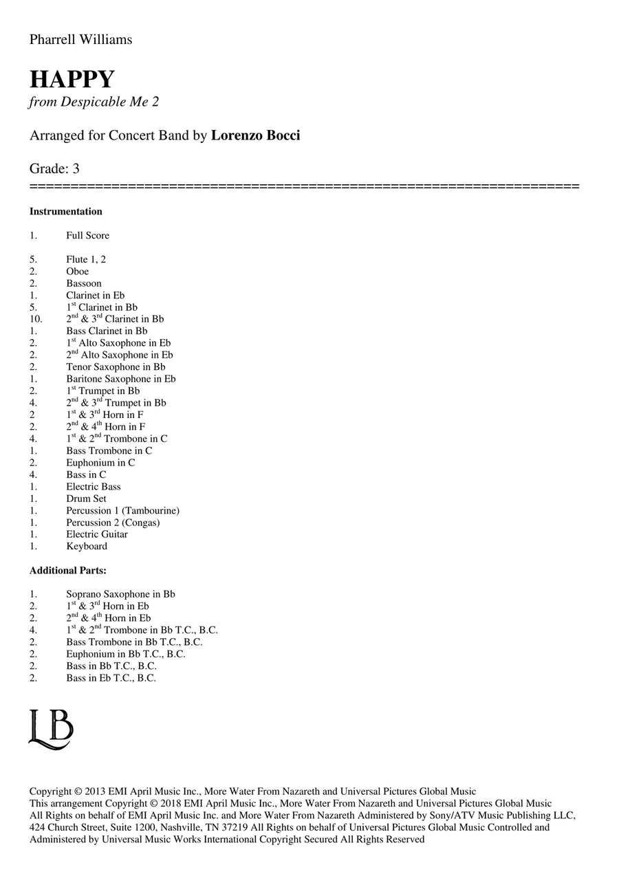 Happy Concert Band scores gallery preview page 2