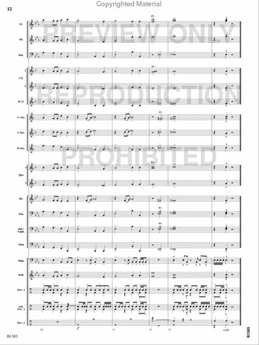 Summit Fanfare Summit Fanfare Concert Band scores gallery preview page 11
