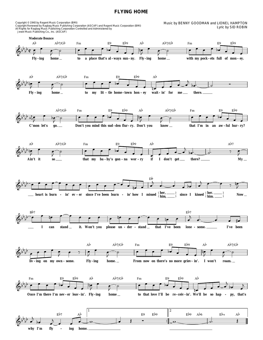 Flying Home Flying Home Electric Guitar scores gallery preview page 1