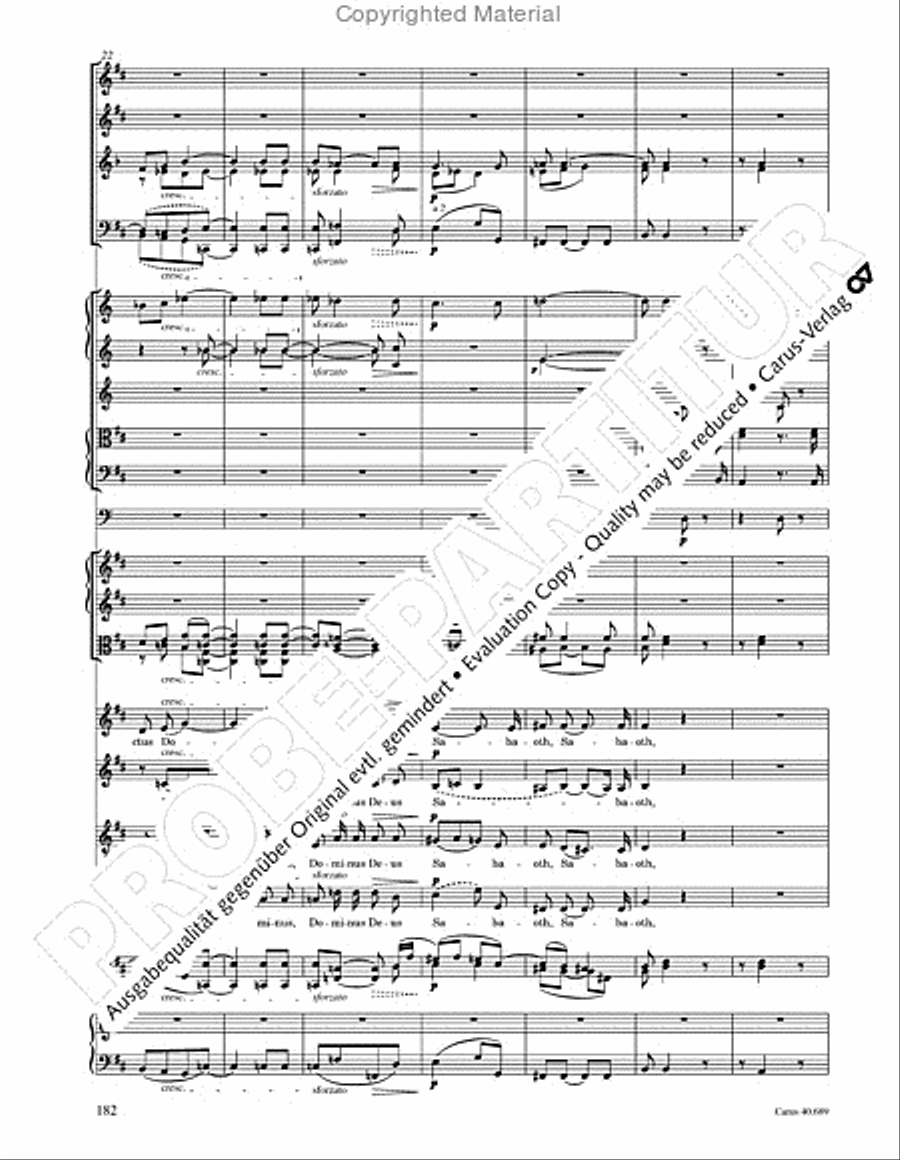 Missa solemnis 4-Part scores gallery preview page 198