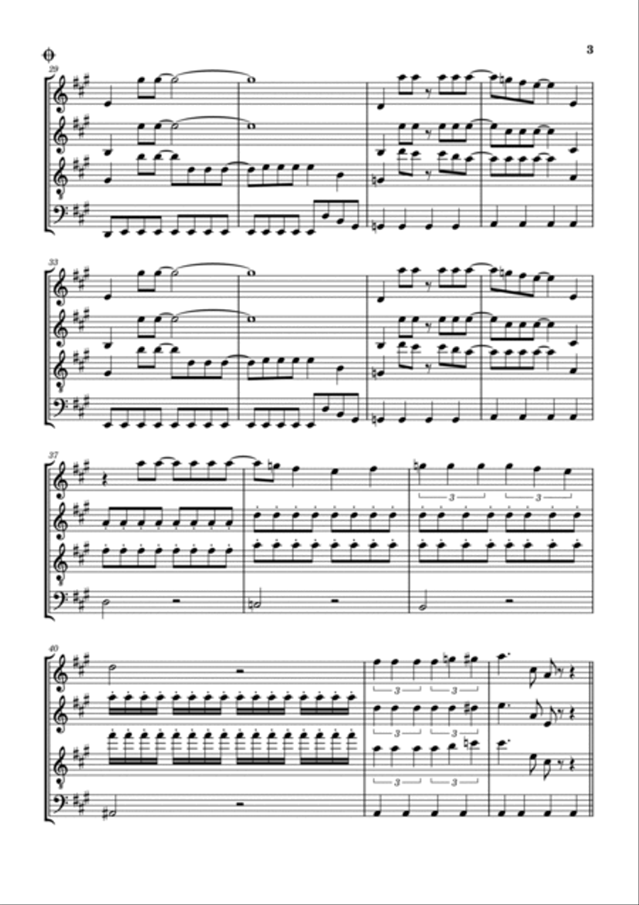 Magical Mystery Tour Woodwind Quartet scores gallery preview page 4