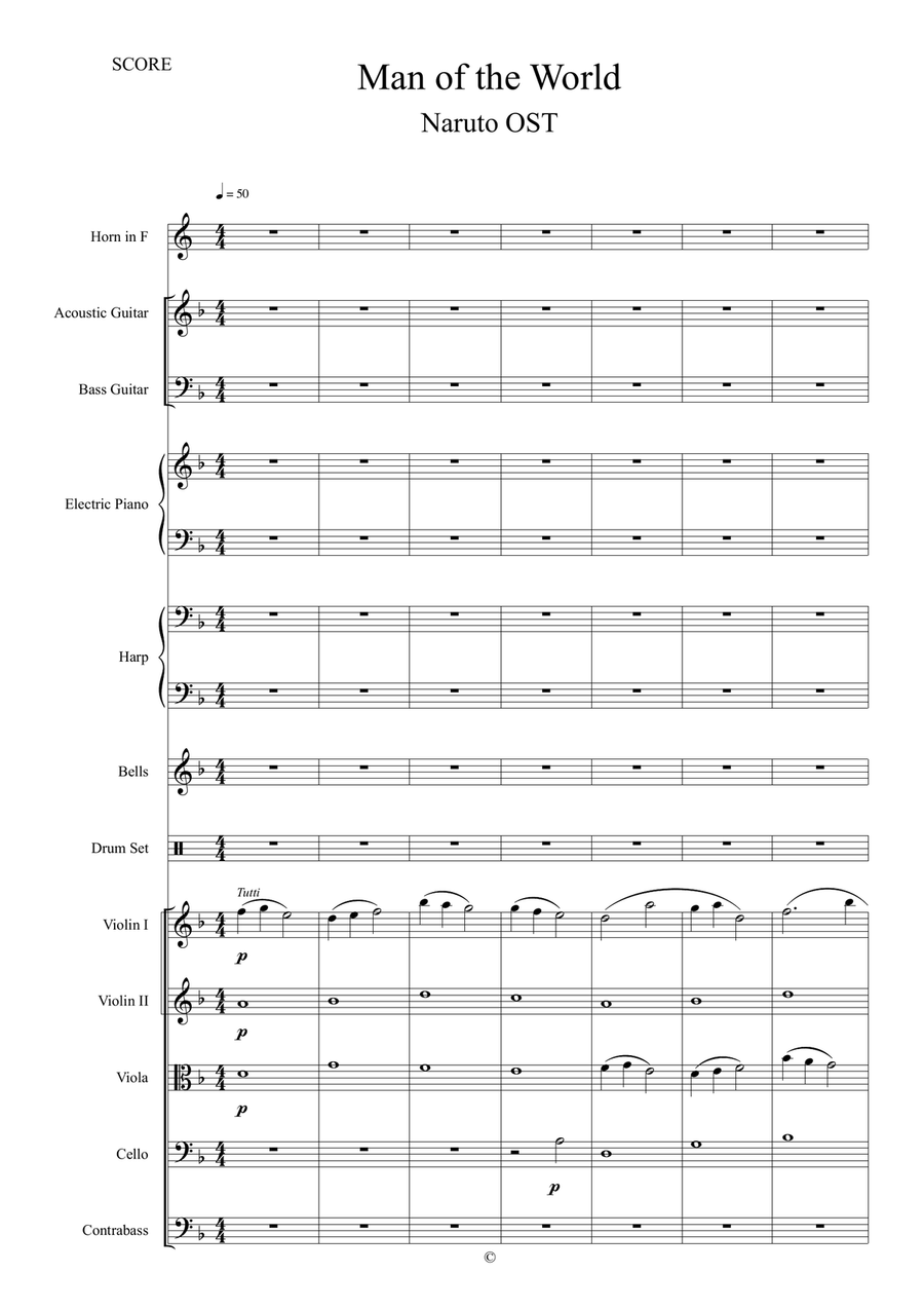 Man Of The World Chamber Orchestra scores gallery preview page 1