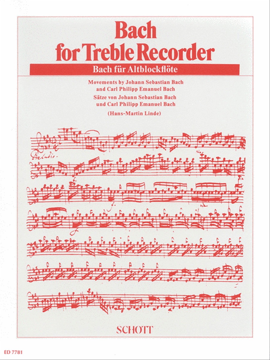 Bach for Treble Recorder