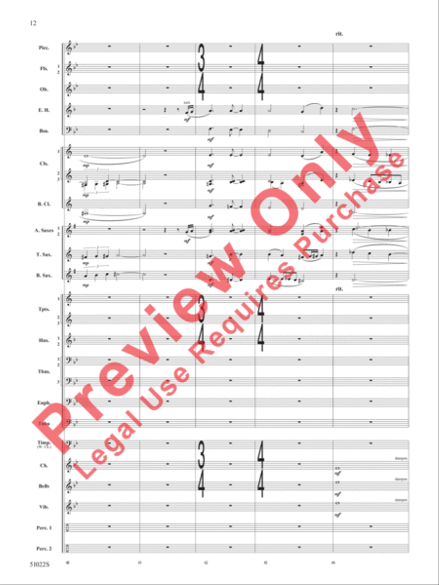 How Sweet the Sound How Sweet the Sound Concert Band scores gallery preview page 13