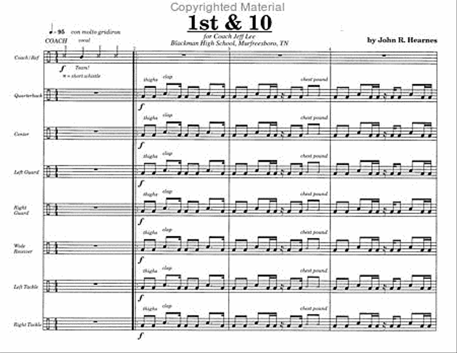 1st & 10 1st & 10 Percussion Ensemble scores gallery preview page 4