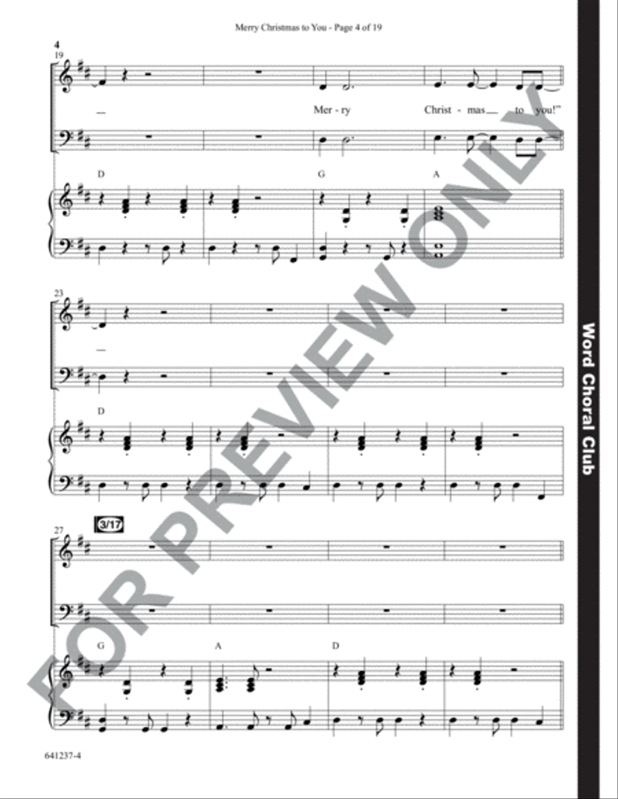 Merry Christmas to You - Anthem Choir scores gallery preview page 5