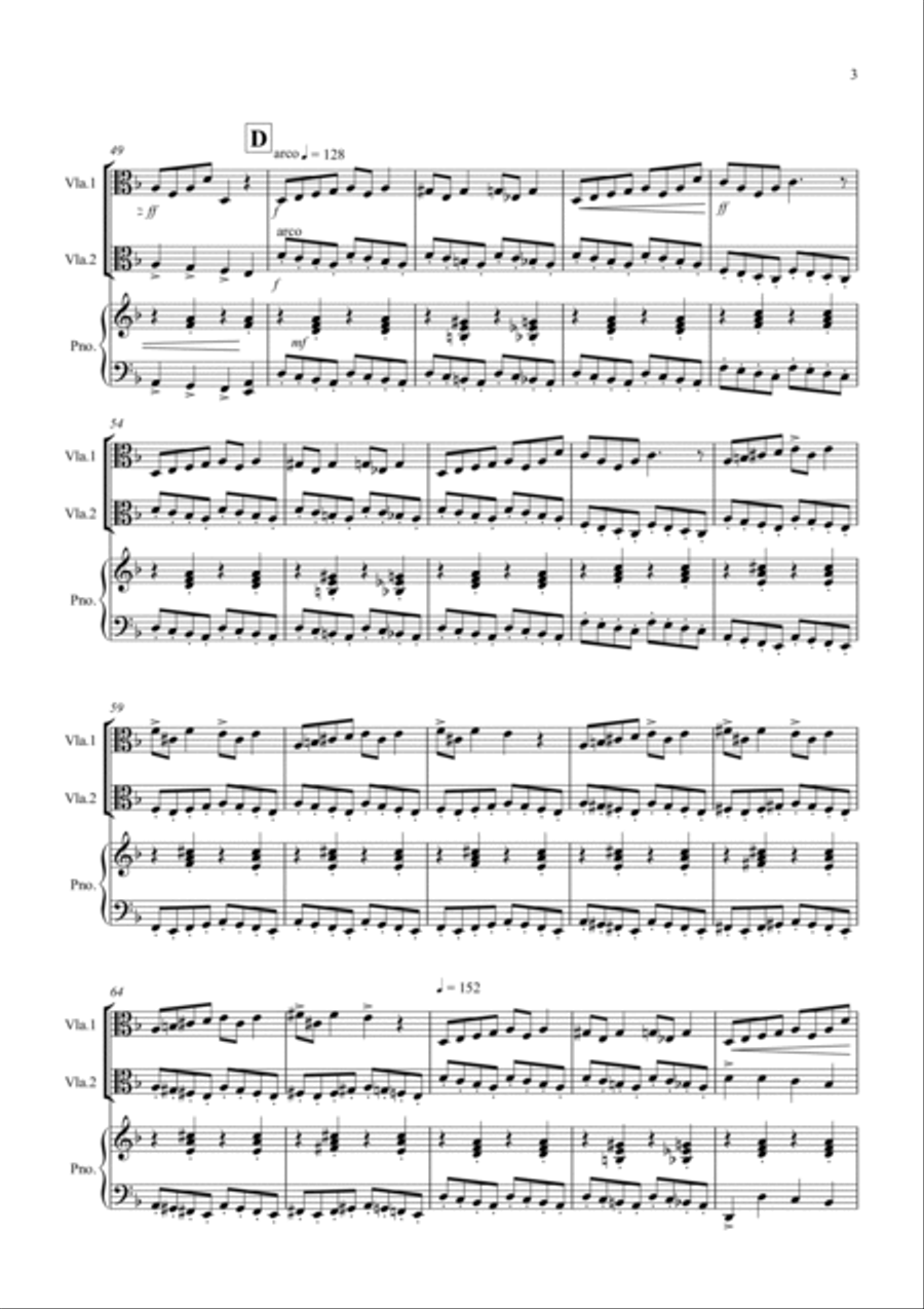 In the Hall of the Mountain King for Viola Duet