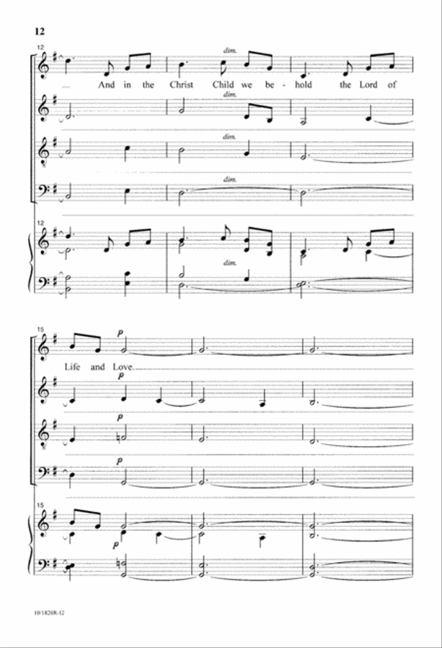 Trilogy for the Christ Child Divisi scores gallery preview page 12