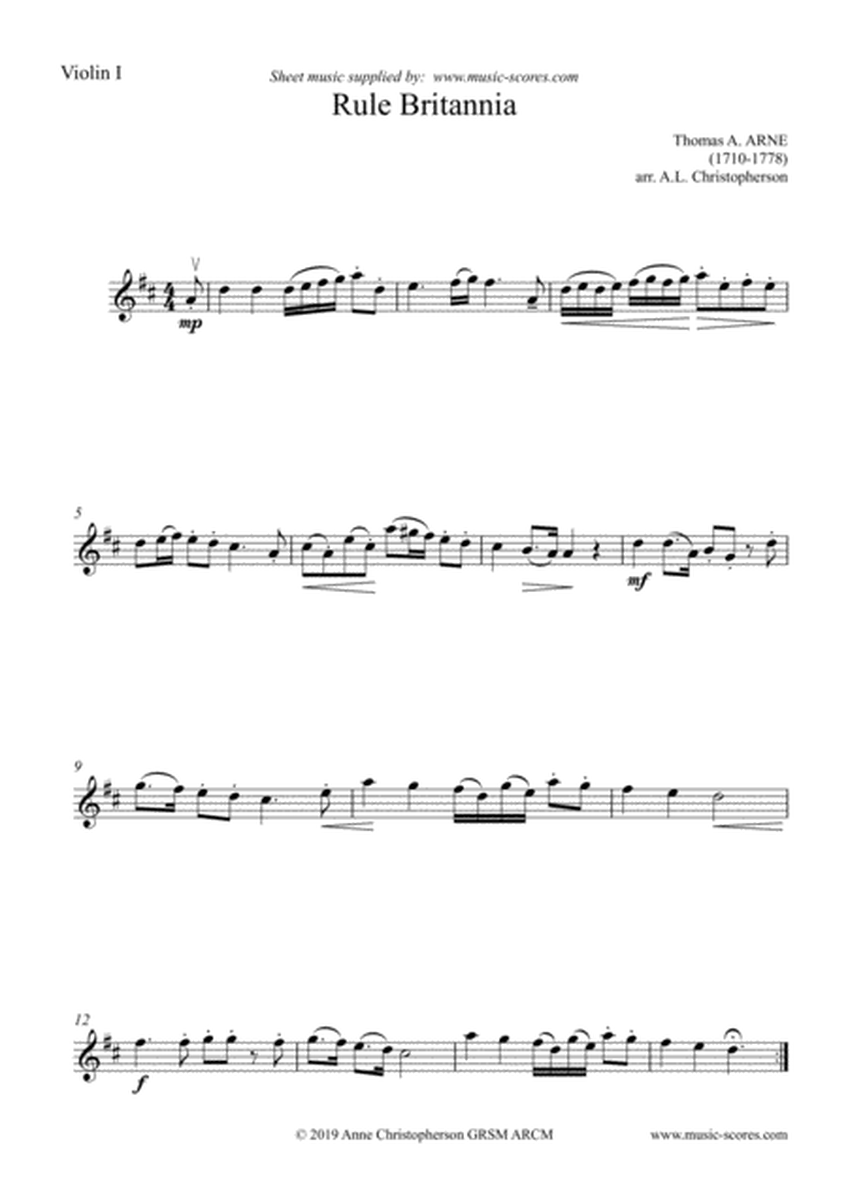 Rule Britannia - String Quartet image number null