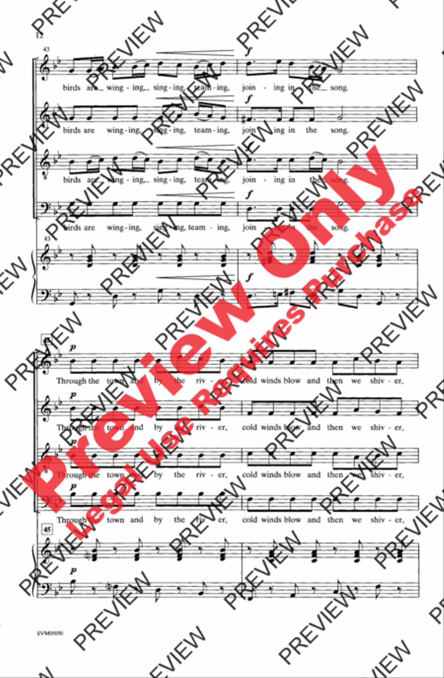Sleigh Bells 4-Part scores gallery preview page 12
