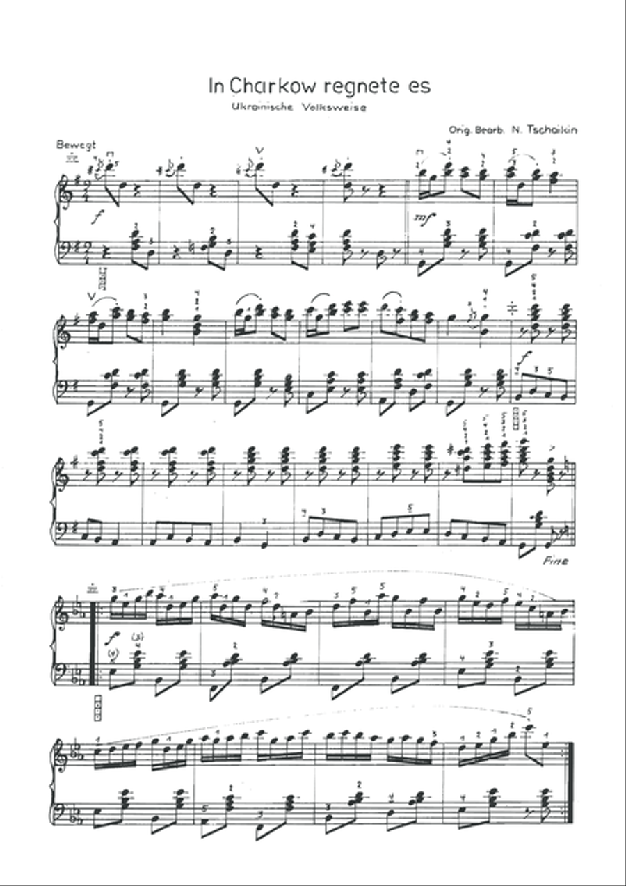 In Charkow regnete es Accordion scores gallery preview page 3