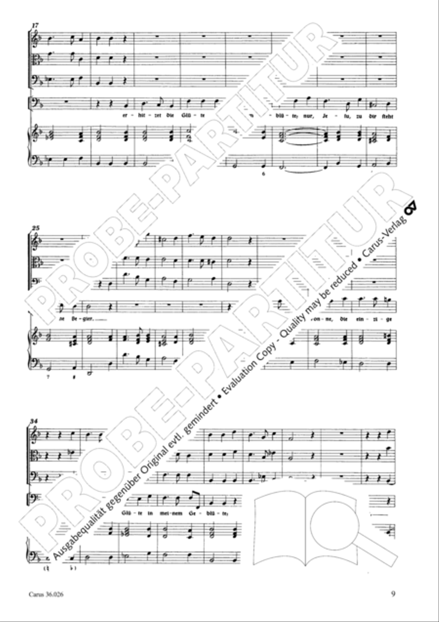 Now I indeed believe (Ich halte es dafur) Choir scores gallery preview page 10