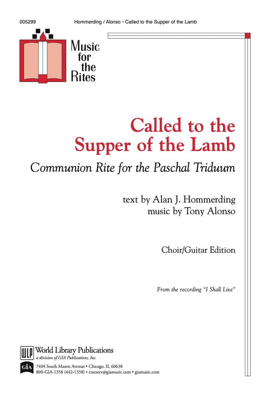Called to the Supper of the Lamb-Choral/Guitar Edition