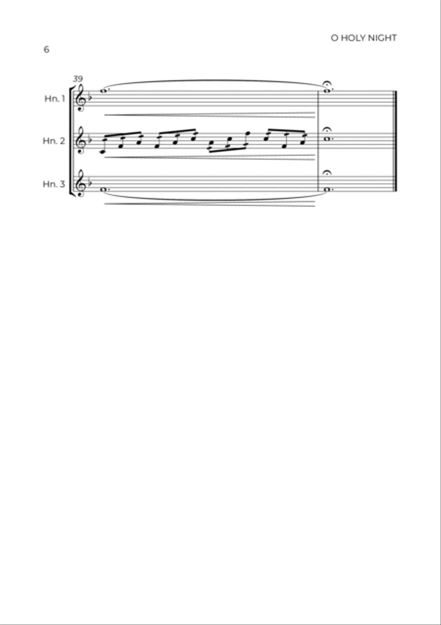 O Holy Night Brass Ensemble scores gallery preview page 6