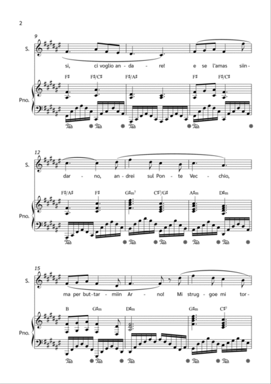 O Mio Babbino Caro Voice scores gallery preview page 2
