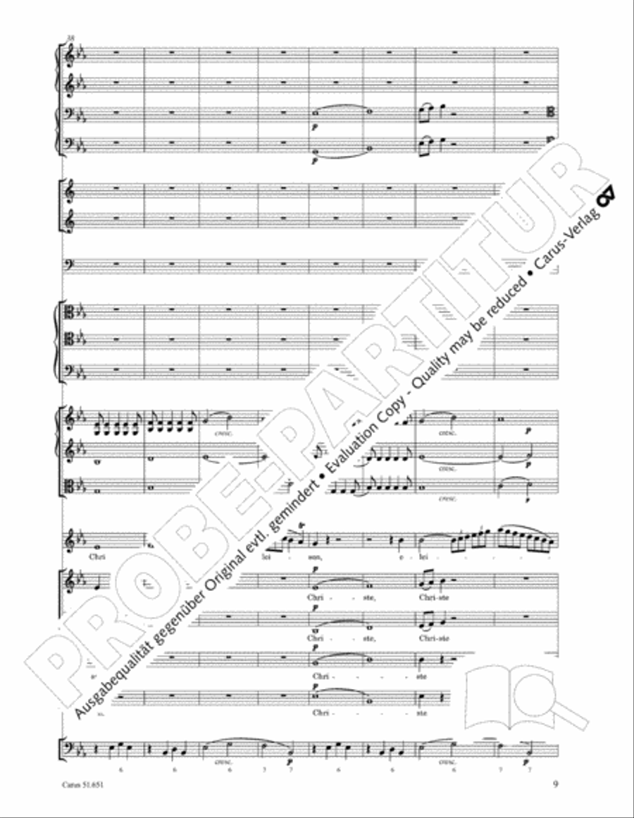 C Minor Mass, K. 427 (Missa in c KV 427) 4-Part scores gallery preview page 25