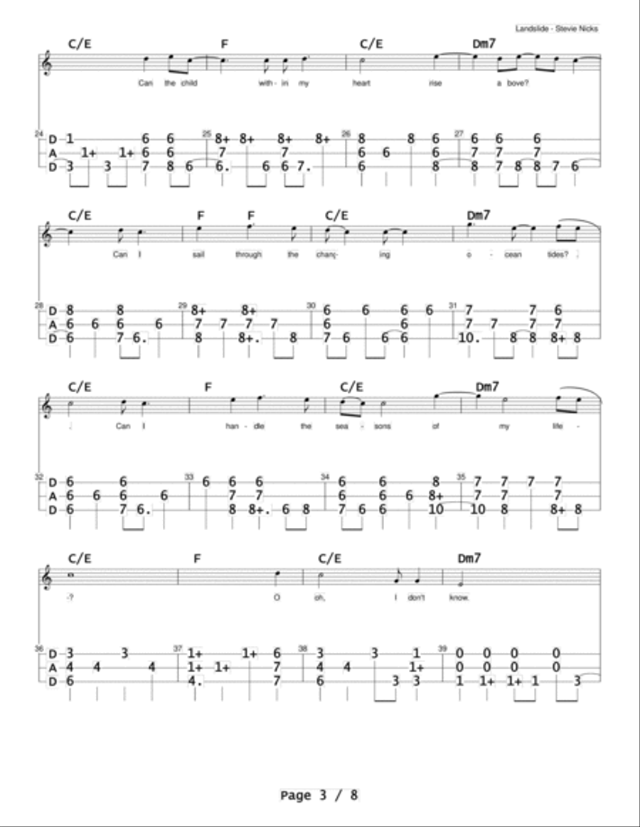 Landslide Dulcimer scores gallery preview page 3