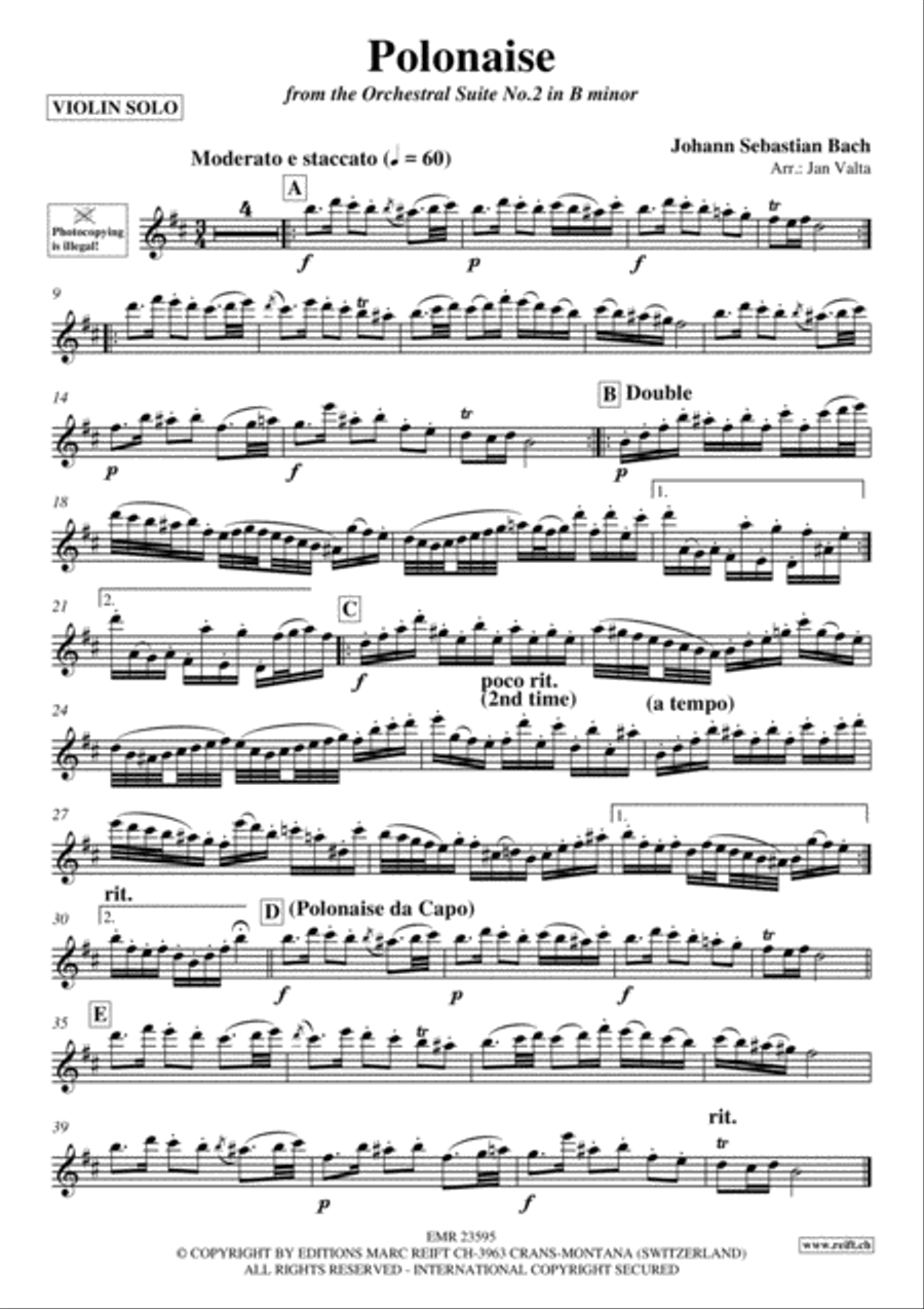 Polonaise Violin Solo scores gallery preview page 2