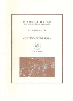 Book cover for Minuet & Rondo from the Haffner Serenade