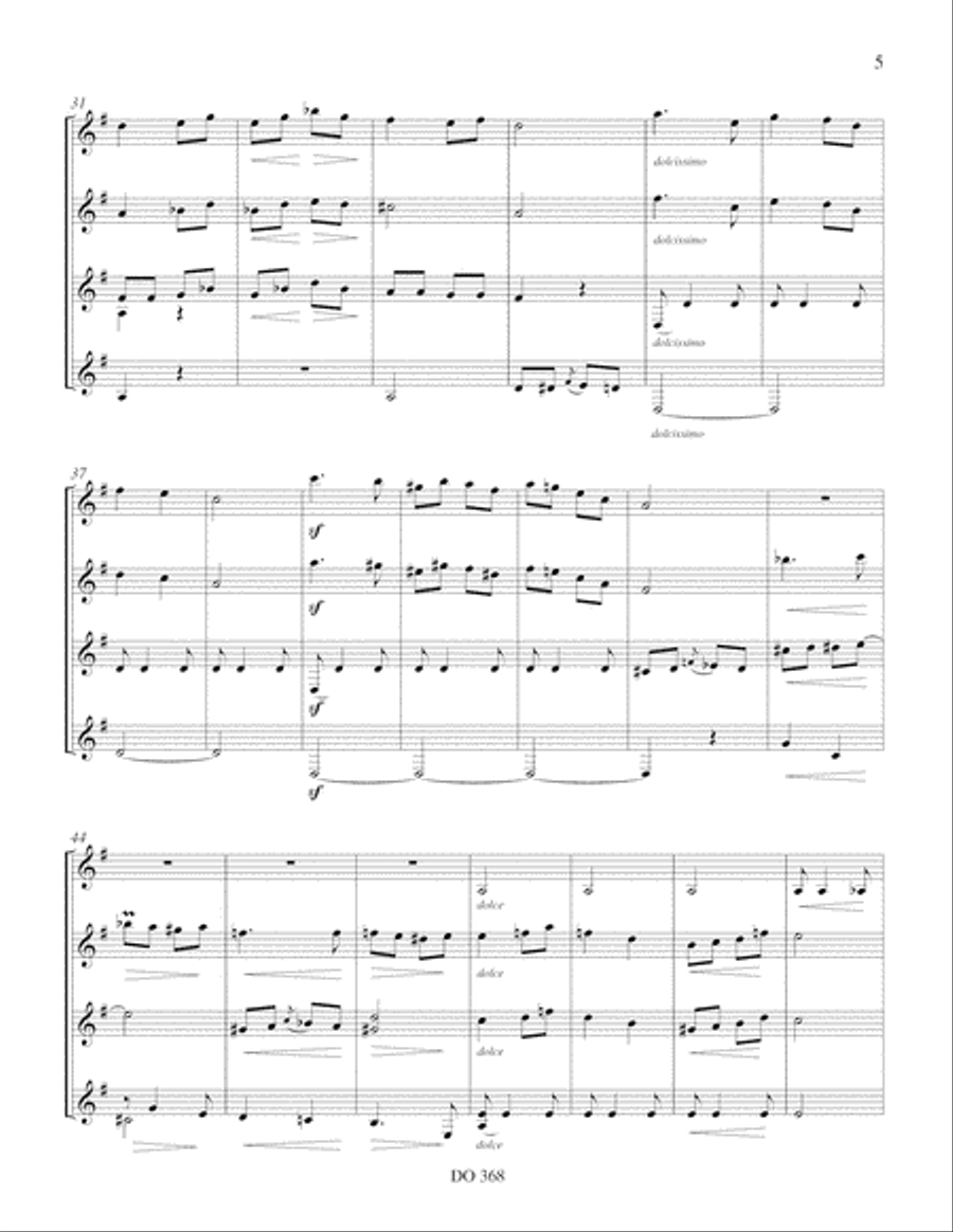 Capricho catalan & Zortzico op. 165 Guitar Ensemble scores gallery preview page 5