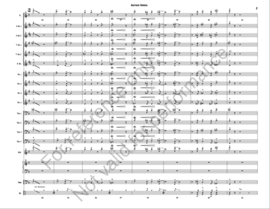 Southern Borders Southern Borders Jazz Ensemble scores gallery preview page 7