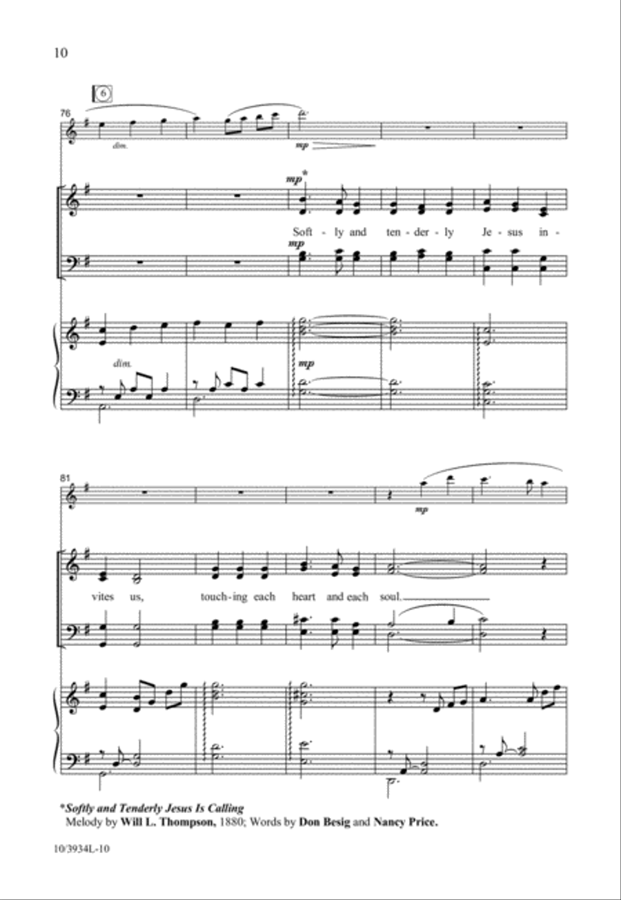 Come Find Forgiveness and Love 4-Part scores gallery preview page 10