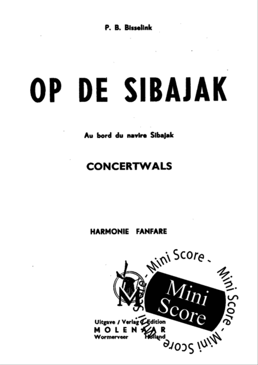 Op de Sibajak Concert Band scores gallery preview page 3