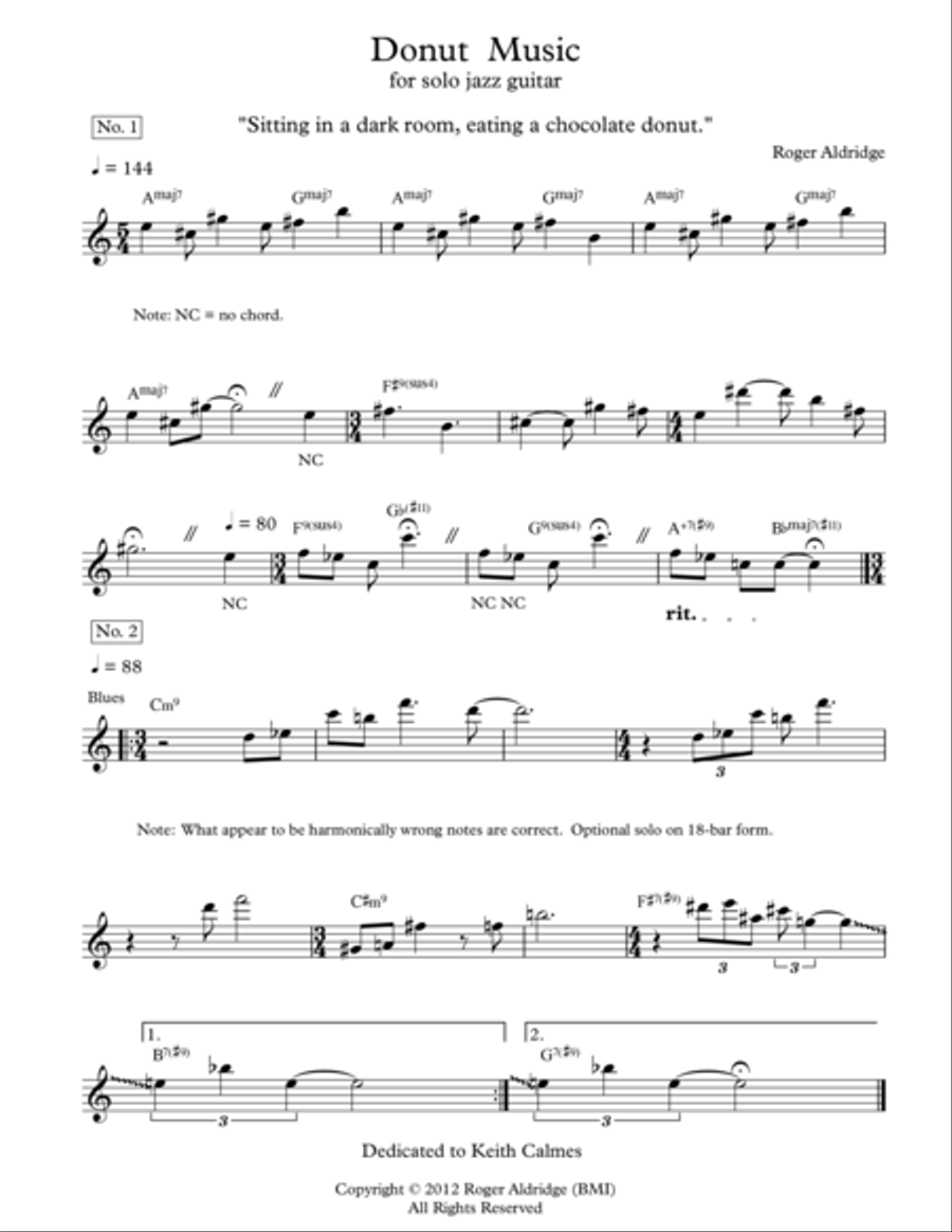 Donut Music Acoustic Guitar scores gallery preview page 1