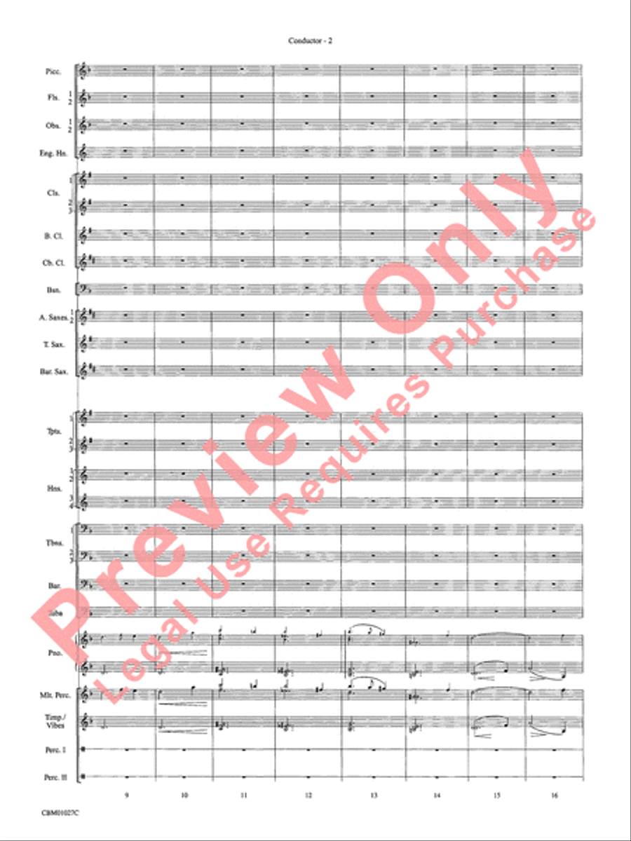 Harry Potter Symphonic Suite Concert Band scores gallery preview page 5