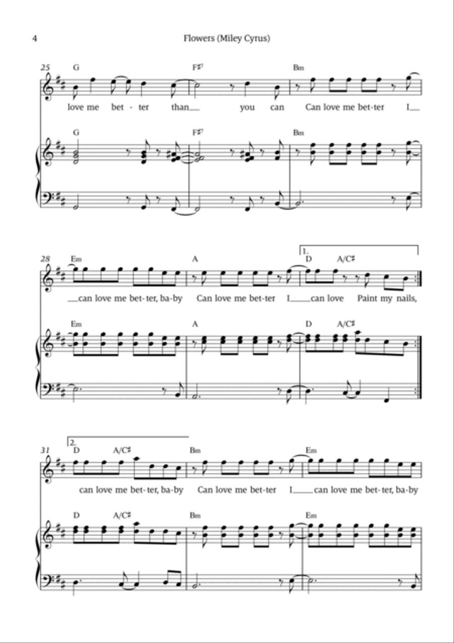 Flowers Voice scores gallery preview page 4