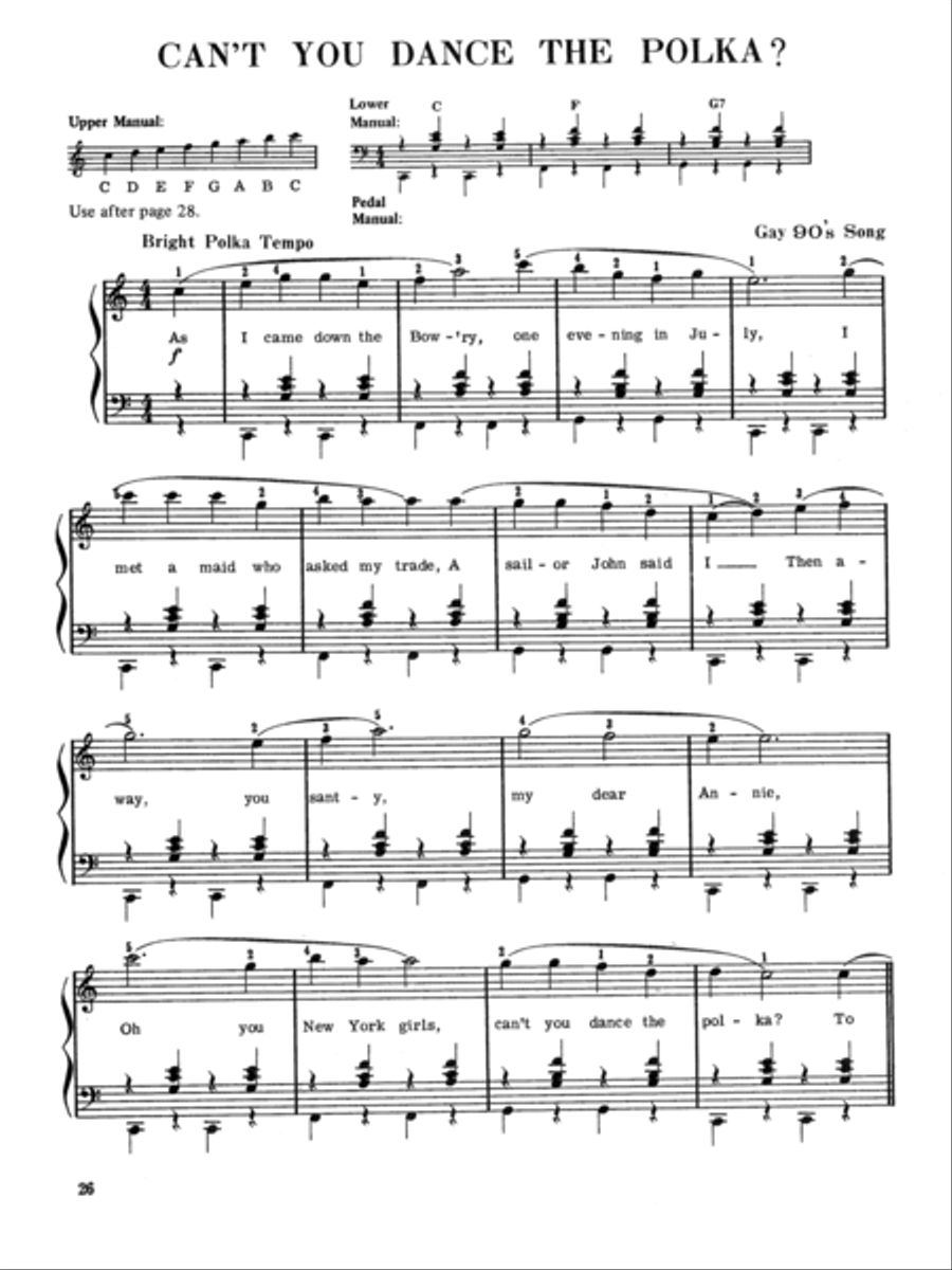 Easy Solos for Spinet Organ, Book 3 Organ scores gallery preview page 4