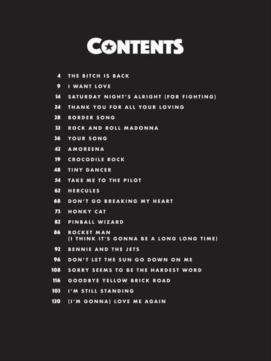 Rocketman Piano, Vocal, Guitar scores gallery preview page 4