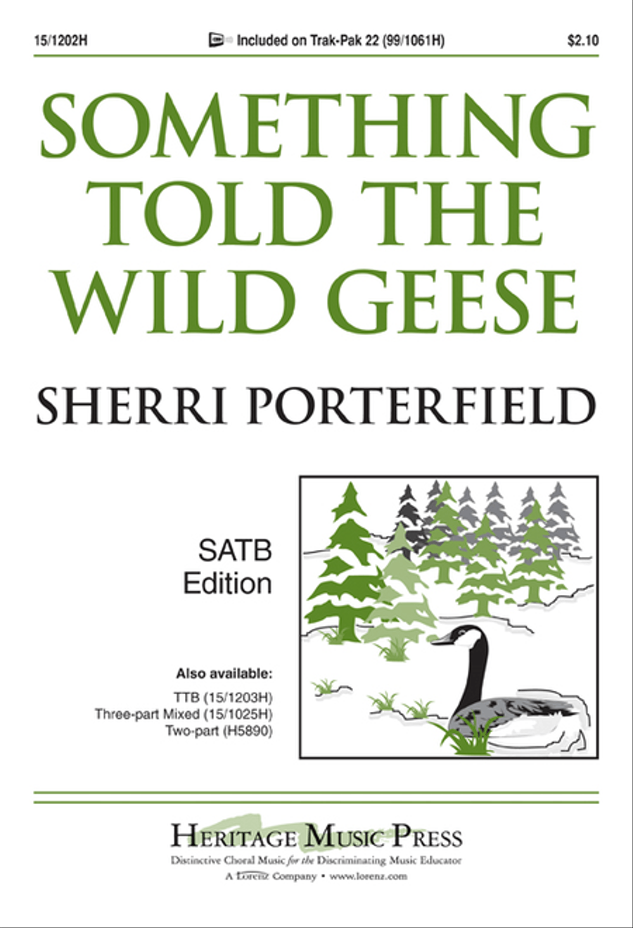 Something Told the Wild Geese 4-Part scores gallery preview page 1