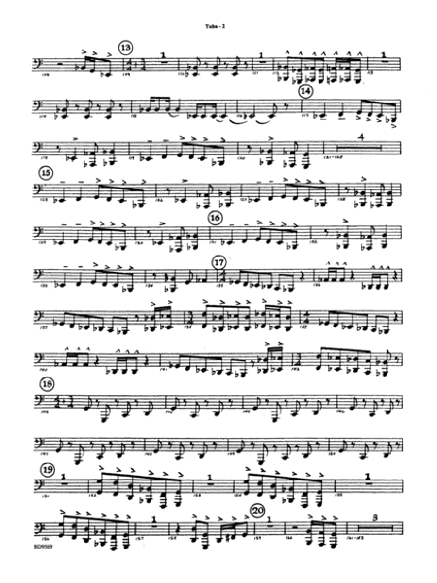 Jericho: Tuba Jericho: Tuba Concert Band scores gallery preview page 2