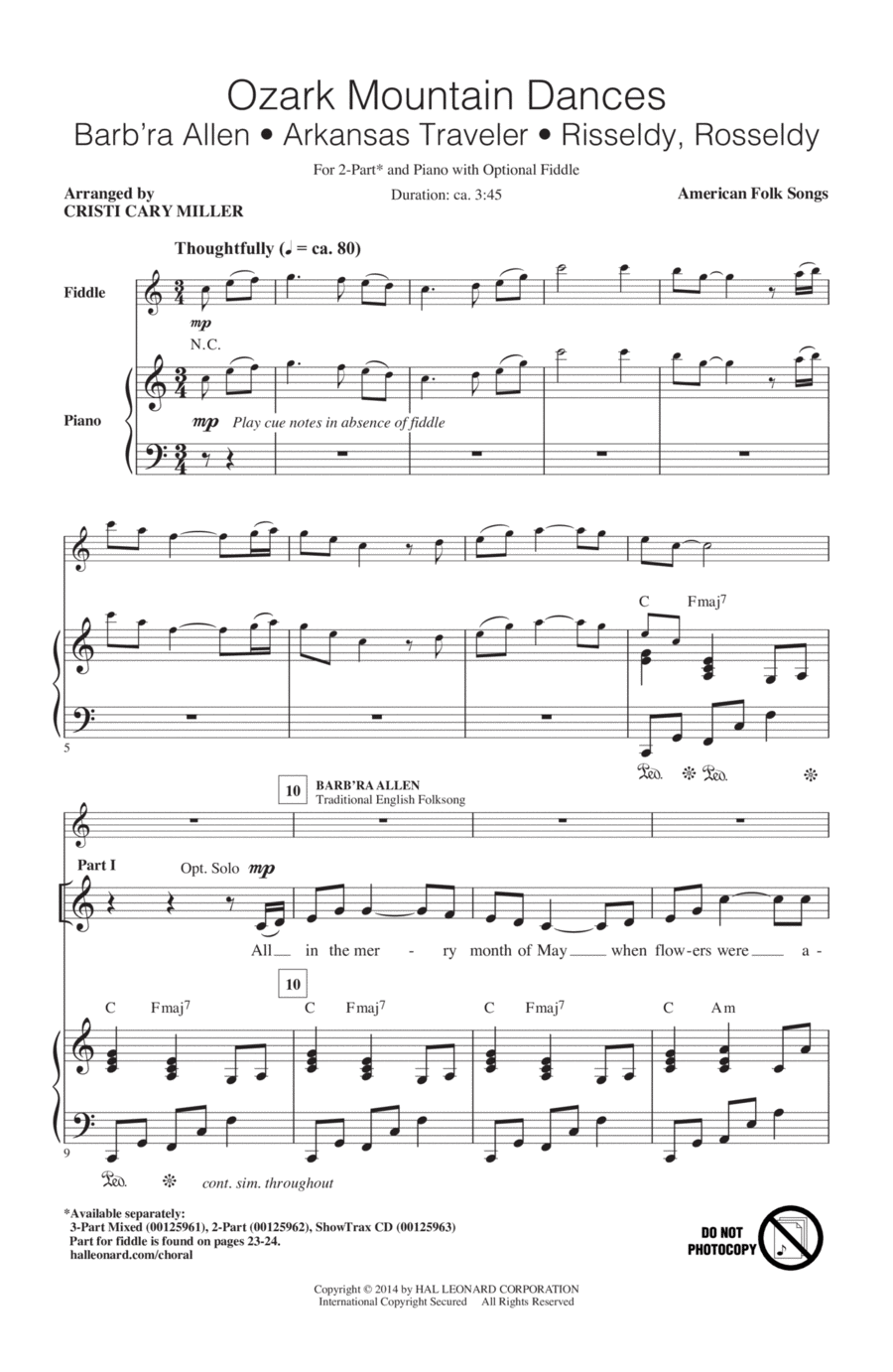 Arkansas Traveler 2-Part scores gallery preview page 1
