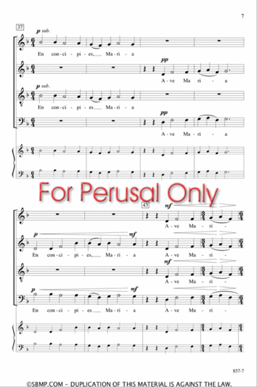 Cuncti simus - SATB Octavo 4-Part scores gallery preview page 6