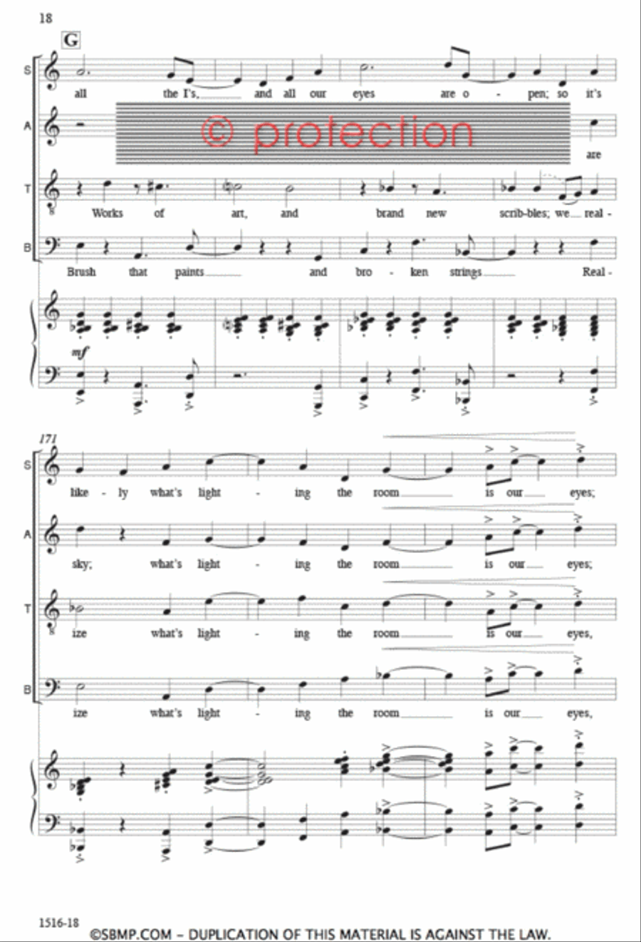 Identities - SATB Octavo 4-Part scores gallery preview page 17