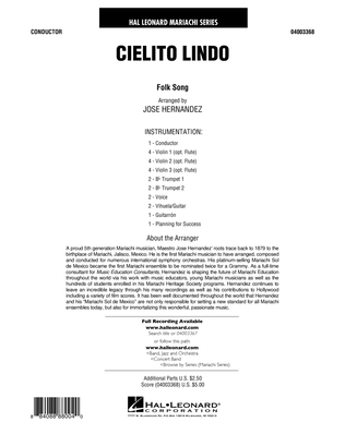 Book cover for Cielito Lindo - Full Score