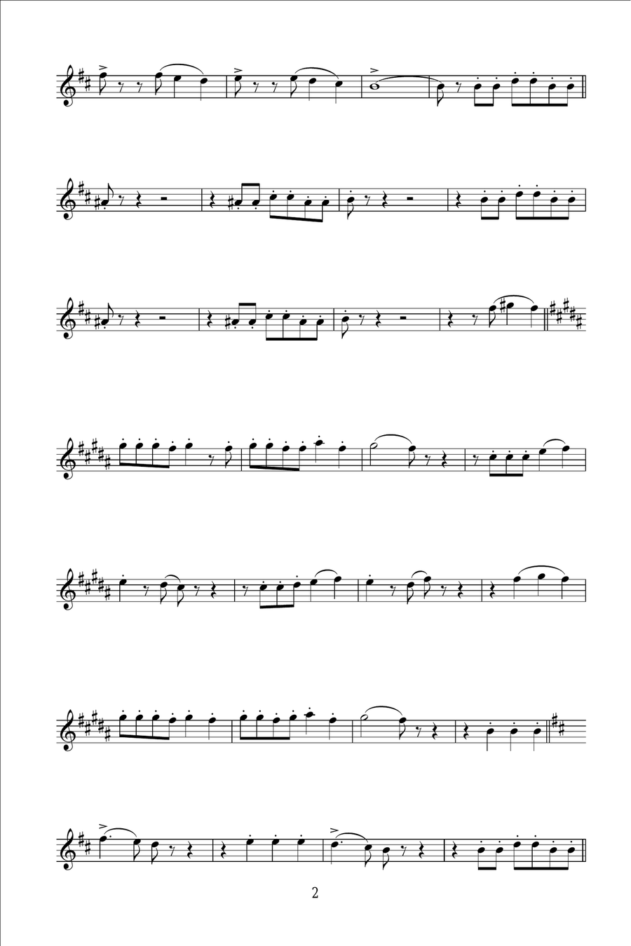 Guaglione Alto Saxophone scores gallery preview page 2