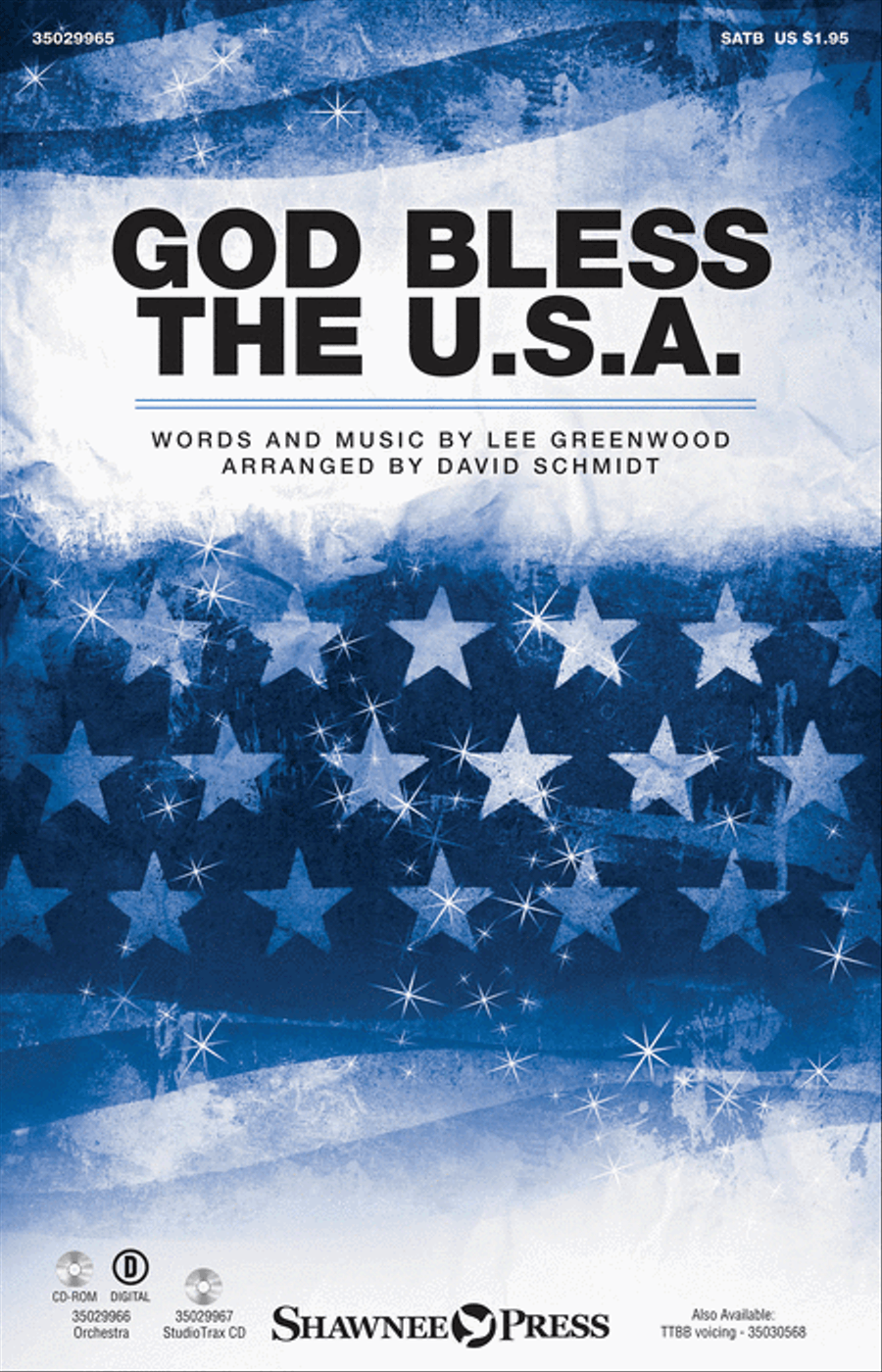God Bless the U.S.A. 4-Part scores gallery preview page 1