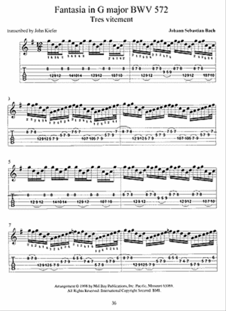 J. S. Bach for Electric Guitar Book and Digital Audio scores gallery preview page 3