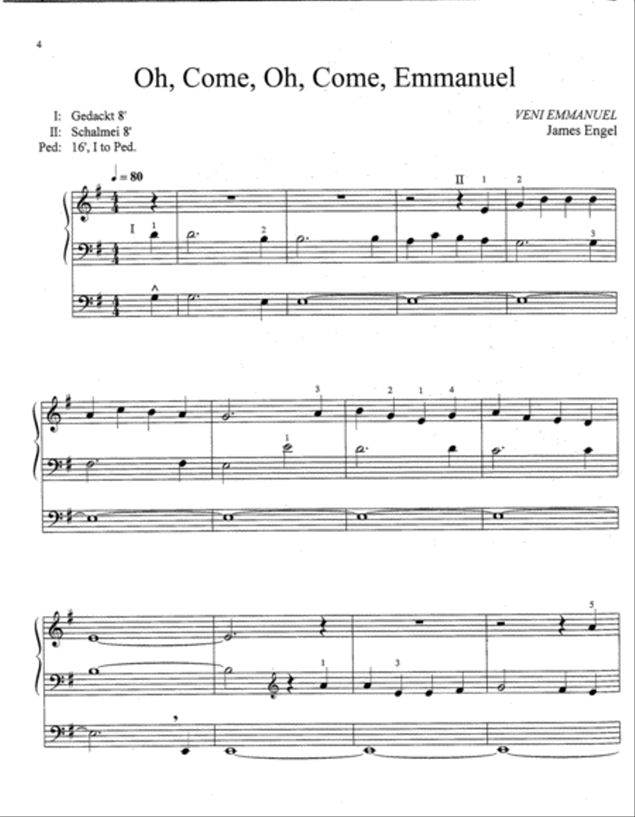 Music with Minimal Pedal Advent and Epiphany Organ scores gallery preview page 2