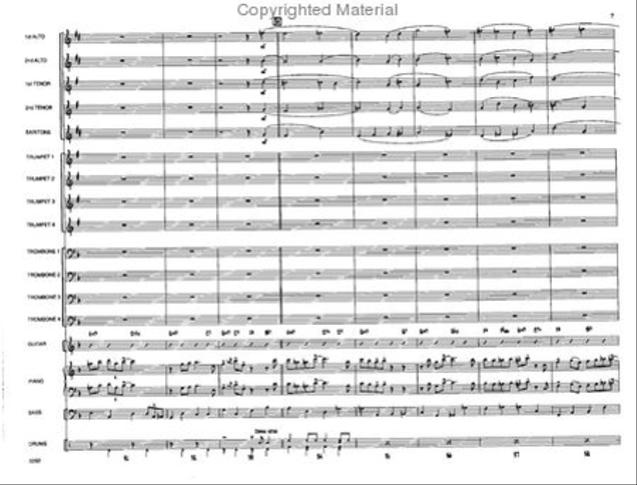 O Christmas Tree Jazz Ensemble scores gallery preview page 6