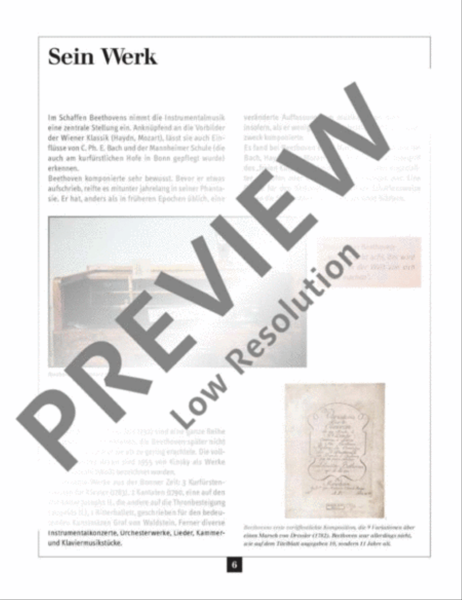 Ein Streifzug durch Leben und Werk Piano Solo scores gallery preview page 7