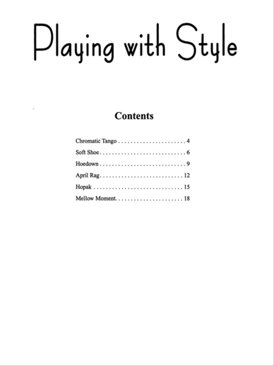 Playing with Style - Violin Duets String Quartet scores gallery preview page 2